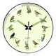 thumbnail image 5 of Reloj de pared redondo y silencioso de 8 pulgadas de diámetro, ideal para decorar paredes o como regalo. Perfecto para cafeterías. Marco negro, 5 of 9