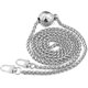 thumbnail image 1 of BRILLAR Cadena de bolso plateada ajustable, 130 cm de largo, ideal para bolsos de hombro y carteras, 1 of 5