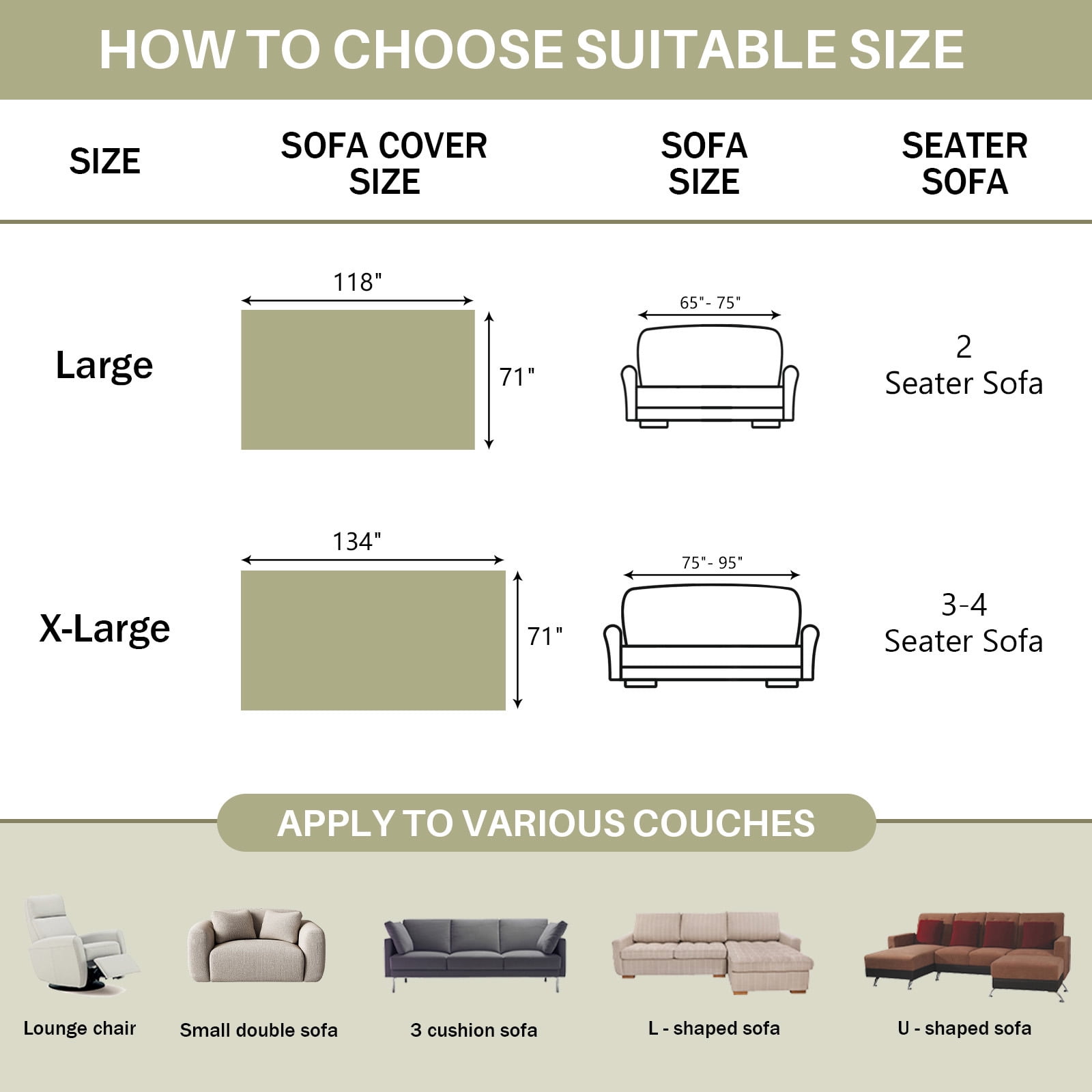 WOOW DEPOT Warm Faux Rabbit Fur Sofa Cover Machine Washable, Thick Throw Blanket L Shape Slipcover for 2 - 3 Cushion Couch, Green 71"x118"