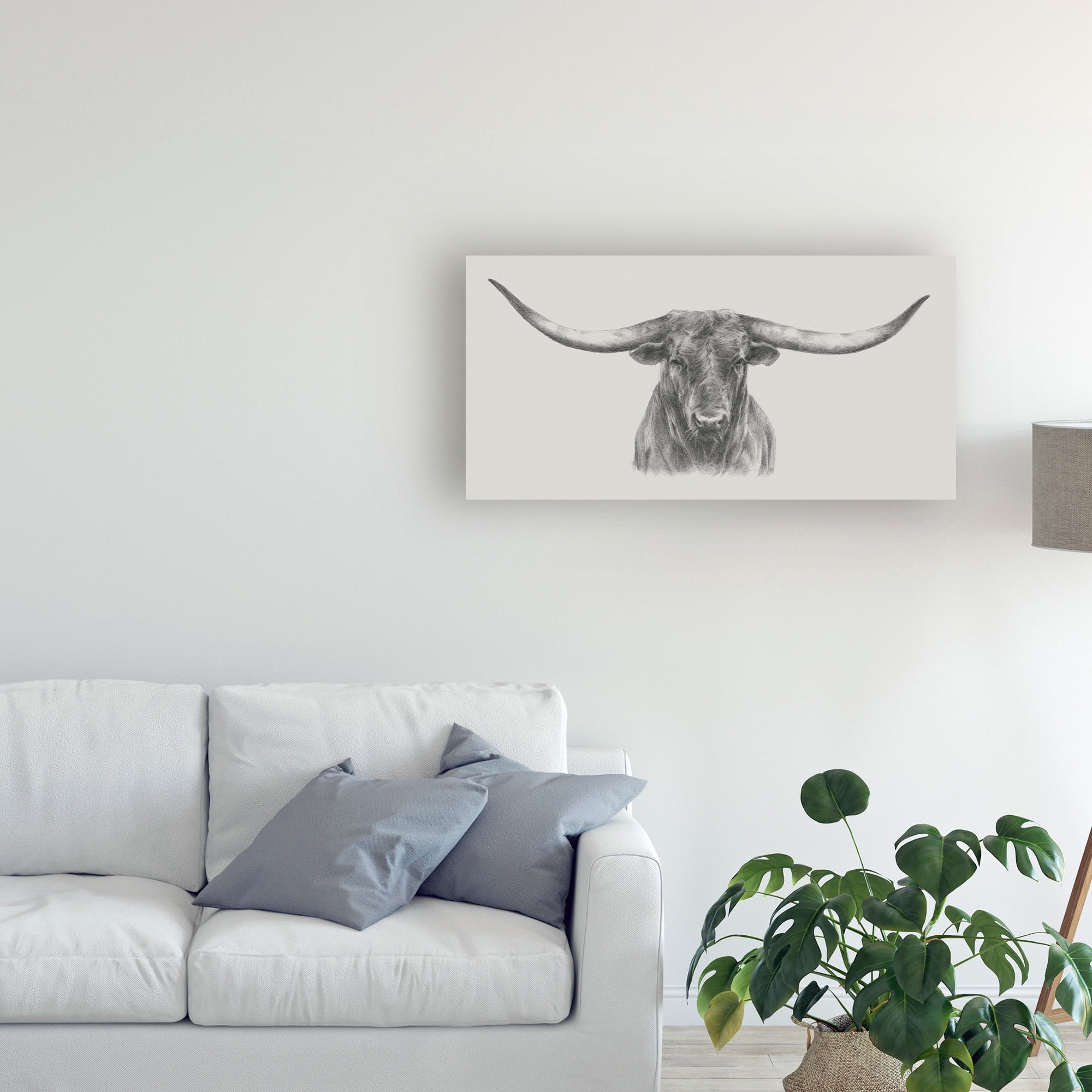 Ethan Harper 'Longhorn Bull' Canvas Art