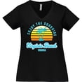 thumbnail image 3 of Inktastic Summer Enjoy the Sunshine Virginia Beach Virginia in Blue Women's Plus Size V-Neck T-Shirt, 3 of 5