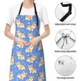 thumbnail image 6 of Bingfone Kawaii Corgi Apron Gifts For Men, Women Professional Grade Chef Apron For Kitchen,Bbq & Grill, 6 of 9