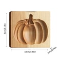 thumbnail image 4 of DAMAI DIY Wooden Cute Cookie Mold, 3D Carved Wooden Cracke Cutter Embossing Molds, Wood Biscuit Molds Stamps for Baking Halloween Thanksgiving Christmas(Pumpkin), 4 of 8
