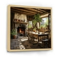 thumbnail image 2 of Designart "Farmhouse Family Dinner painting" Countryside Floater Framed Canvas Wall Art, 2 of 7