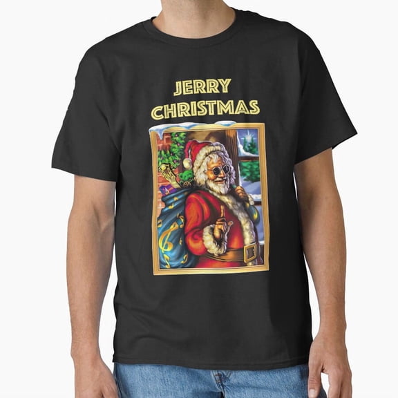 Father Christmas Claus Jerry Christmas Funny Holiday Humor Pun Unisex T-Shirt, up to size 5XL