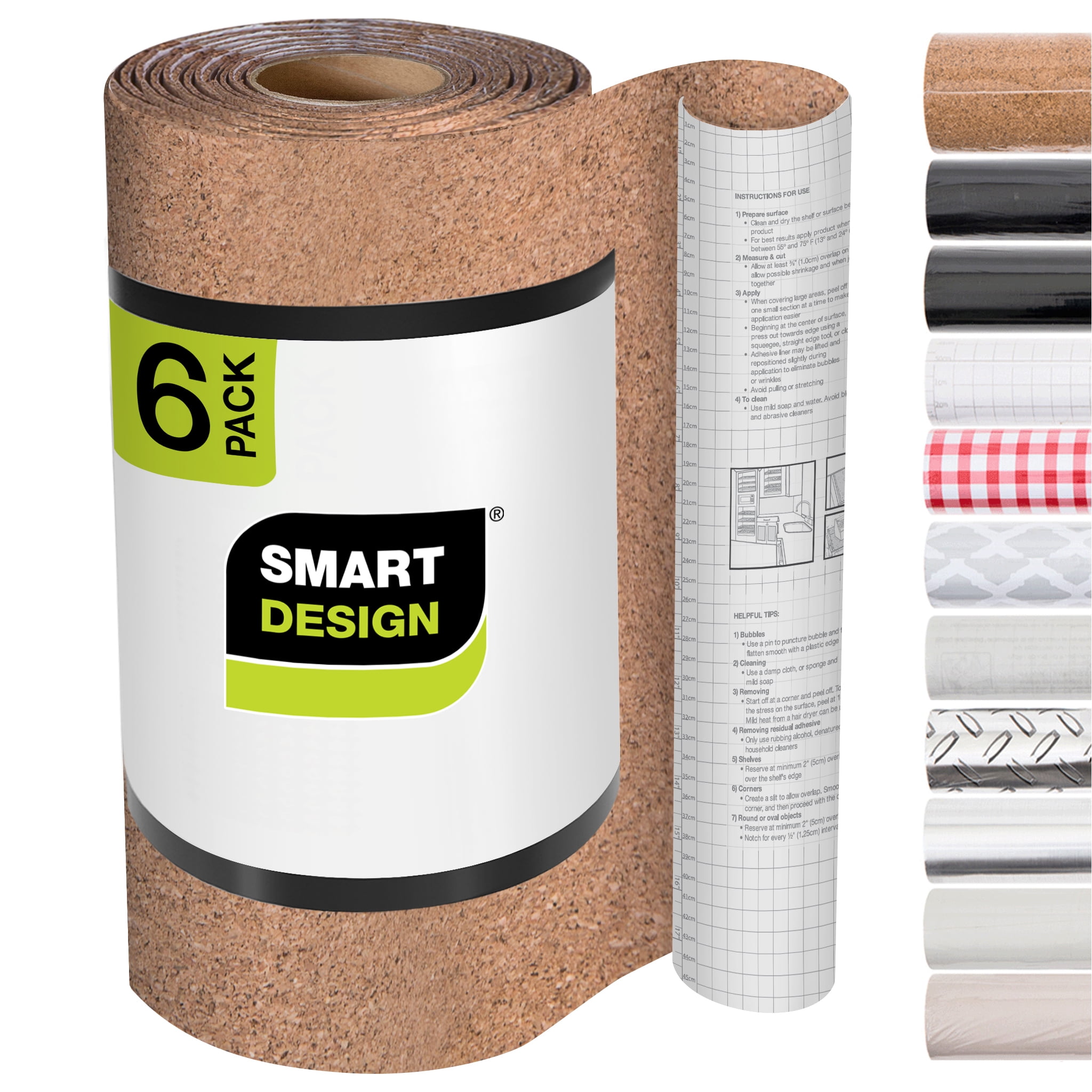 Smart Design Shelf Liner Cork Adhesive - (18 Inch x 4 Feet
