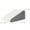 White-Gray, variant on Bed Wedge Pillow Triangle Memory Foam Support Pillow with Soft Top for Sleeping Leg Elevation Back Support