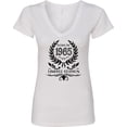 thumbnail image 3 of Inktastic Born in 1965 Limited Edition Women's V-Neck T-Shirt, 3 of 5