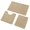 Beige-17"x24"+20"x32"+U Shape 20"x24", variant on Aqua Blue Chenille Bathroom Rugs Set Of 3 Non Slip Bath Mat