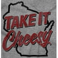 thumbnail image 2 of Wisconsin WI Cheese Lover Funny Cool Plus Size Crewneck Graphic Tee Shirt Brisco Brands 2X, 2 of 5