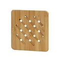 thumbnail image 2 of KDFWDM Bamboo Trivets for Hot Dishes, Hot Pots and Pans, Heat Resistant Large Coaster for Kitchen, Hot Pads, Kitchen Essentials, Kitchen Decor for Table & Countertop, 2 of 7