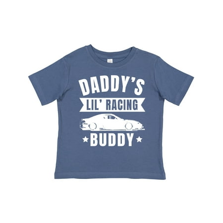 

Inktastic Daddys Lil Racing Buddy Gift Toddler Boy or Toddler Girl T-Shirt