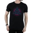 thumbnail image 3 of Harry Potter Mens Neon Deathly Hallows T-Shirt, 3 of 5