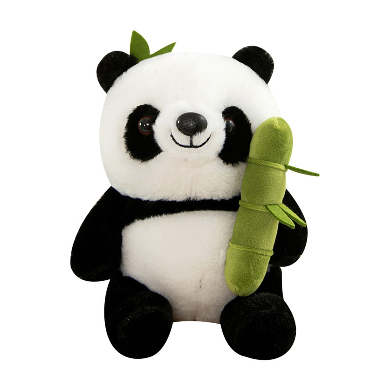 ARELUX 18-inch Panda Plush Pillow - Soft Stuffed Animal With Bamboo Design