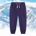 thumbnail image 2 of Kids' Solid Color Tracksuit Pants With Bunched Feet Mid Sized Hoodie Pants, 2 of 4