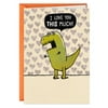 Dinosaur Hug Funny Love Card