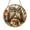 Acrylic 3.5 Inch, variant on Owl Branch Scene Stained Glass Suncatcher – Window Hanging Decor