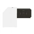 thumbnail image 3 of Bestar 115855-001732 72 in. Equinox L-Shaped Office Desk, White & Deep Gray, 3 of 13