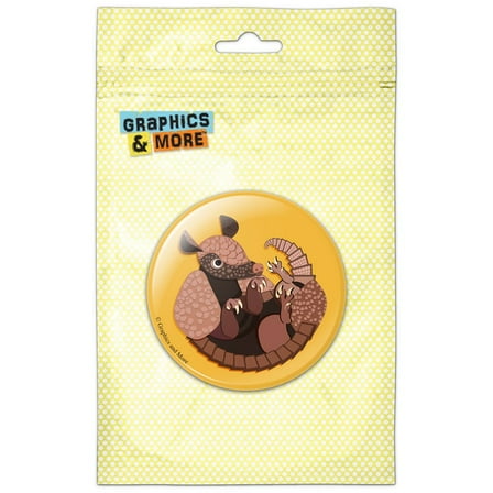 Armadillo Refrigerator Button Magnet