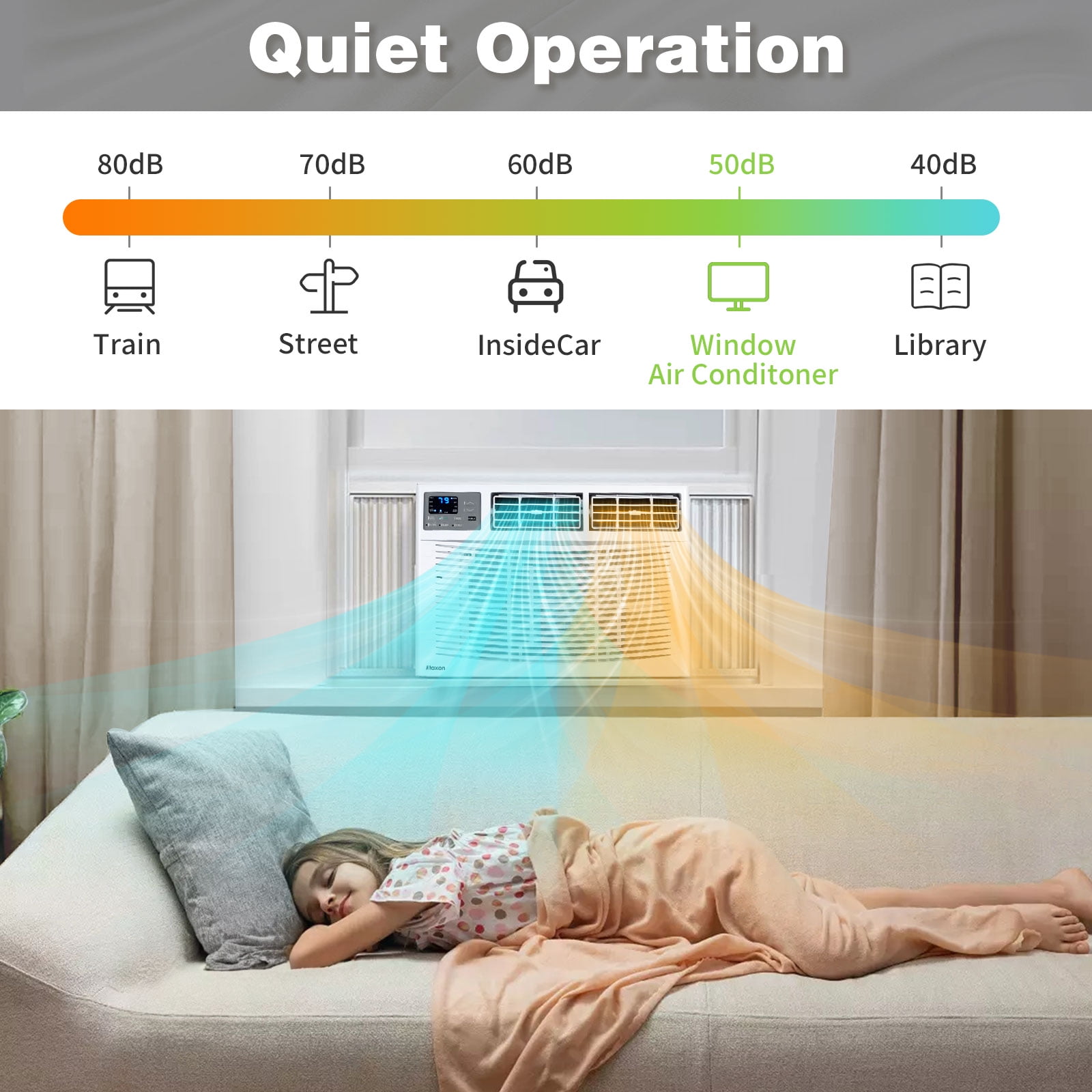 Ktaxon 18000 BTU Window Air Conditioner with Heat, Window AC Unit & Heater Combo with APP & Voice Smart Control, Timer Function & Easy Installation Kit, Work with Alexa/Google Assistant, 208/230V