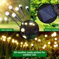 thumbnail image 2 of Set of 4 Outdoor Solar Garden Lights, 8 LED Decorative Firefly Solar Lights, IP65 Waterproof Solar Firefly Lights for Driveway, Terrace, Patio, Walkwa, 2 of 5