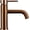 Brushed Copper, variant on Basin Faucets Bathroom Faucet Round Matt Black White Brushed Copper and Basin Mixer Tap Bathroom Small Sink Faucet