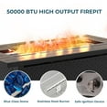 thumbnail image 2 of Propane Patio Heater, 5000 BTU Fire Pit Table, 45 inch Heater with Cover, Black, 2 of 5