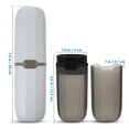 thumbnail image 3 of 2pcs Portable Toothbrush Cases Travel Toothbrush Holders Camping Toothbrush Toothpaste Carrying Boxes, 3 of 8