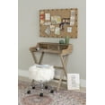 thumbnail image 3 of Linon Coy Folding Desk, 34.25" Tall, Rustic Brown Finish, 3 of 18