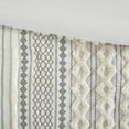 thumbnail image 4 of INK+IVY Adult Imani Geometric Full/Queen Cotton Comforter Set, 3-Piece - Ivory and Off-White, 4 of 7