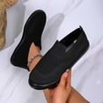 thumbnail image 5 of Dweltoz Slip on Sneakers Women Non Slip Mesh Walking Shoes Breathable Fashion Sport Platform Sneaker with Arch Support,Black 40, 5 of 7