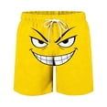 thumbnail image 7 of Toddler Shorts Girls Size 13-14Y Kids Smirk Face Print Drawstring Swim Shorts, 7 of 7