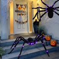 thumbnail image 2 of PENGXAING Realistic Spider Appearance Glowing Halloween Decoration LED Light Trick Simulation Scary Plush Spider Ornament Props, 2 of 6