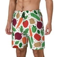 thumbnail image 2 of Balery Vegetables Mens Swim Trunks Swim Shorts for Men Quick Dry Inseam Beach Shorts with Compression Liner Pocket-Small, 2 of 9