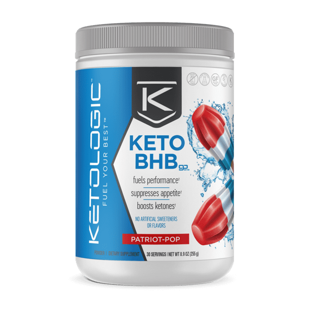 Ketologic Keto Bhb Exogenous Ketones Supplement Patriot Pop 30 