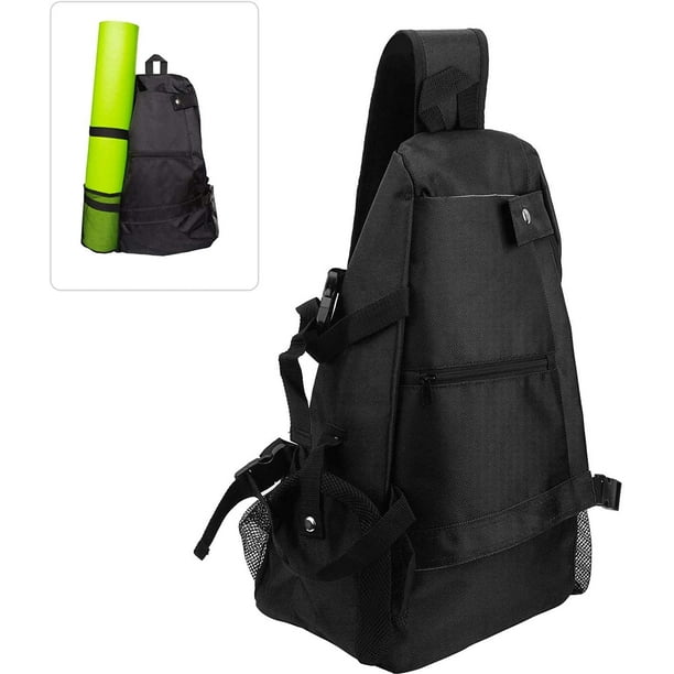 FFIY Yoga Mat Bag Backpack Crossbody Sling Backpack Yoga Mat Carrier Bag  Suit for Women Men Workout Gym Sport Travel Hiking Biking Without Yoga Mat  