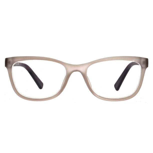 Flower by Drew Barrymore Frankie Clear/Plum 2.0 Reading Glasses