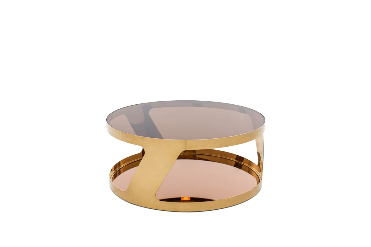 Modern Round Gold Coffee Table
