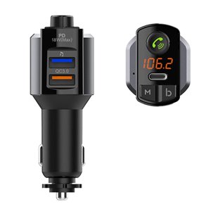 Adaptateur de voiture compatible Bluetooth USB Chargeur de voiture portuaire 12-24V Puissance - Perfect Gift