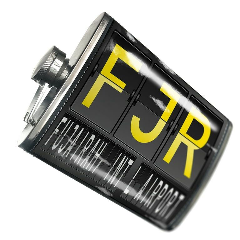 NEONBLOND Flask FJR Airport Code for Fujairah, Int'l Airport 