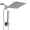 Chrome, variant on TVOFEK Rain Shower Head Combo, 10 Inch High Pressure Stainless Steel Rainfall Showerhead with Adjustable Extension Arm, Handheld Sprayer with Anti-leak 60" Hose and Mounting Hardware for Bathroom