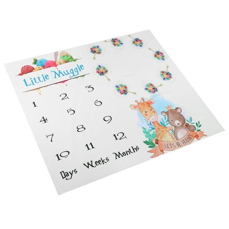 Tbest Bebe Photographie Accessoire Bebe Jalon Fond Couverture Dessin Anime Cerf Et Ours Nouveau Ne Croissance Mensuelle Jalon Tapis De Photographie Walmart Canada
