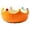 Orange, variant on 6.7In Ceramic Fruit Bowl Crown Shaped Storage Bowl Countertop Candy Holder For Kitchen Living Room Tabletop(Orange-17.5Cm)