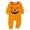 Orange, variant on Family Halloween Matching Pajama Set, Soft-Touch Snuggle Comfort Frosty Storytime Essential 2-Piece Pullover Top Pants for Men Women Kids Baby, Round Collar Elastic Waist - Child, Orange 3Y