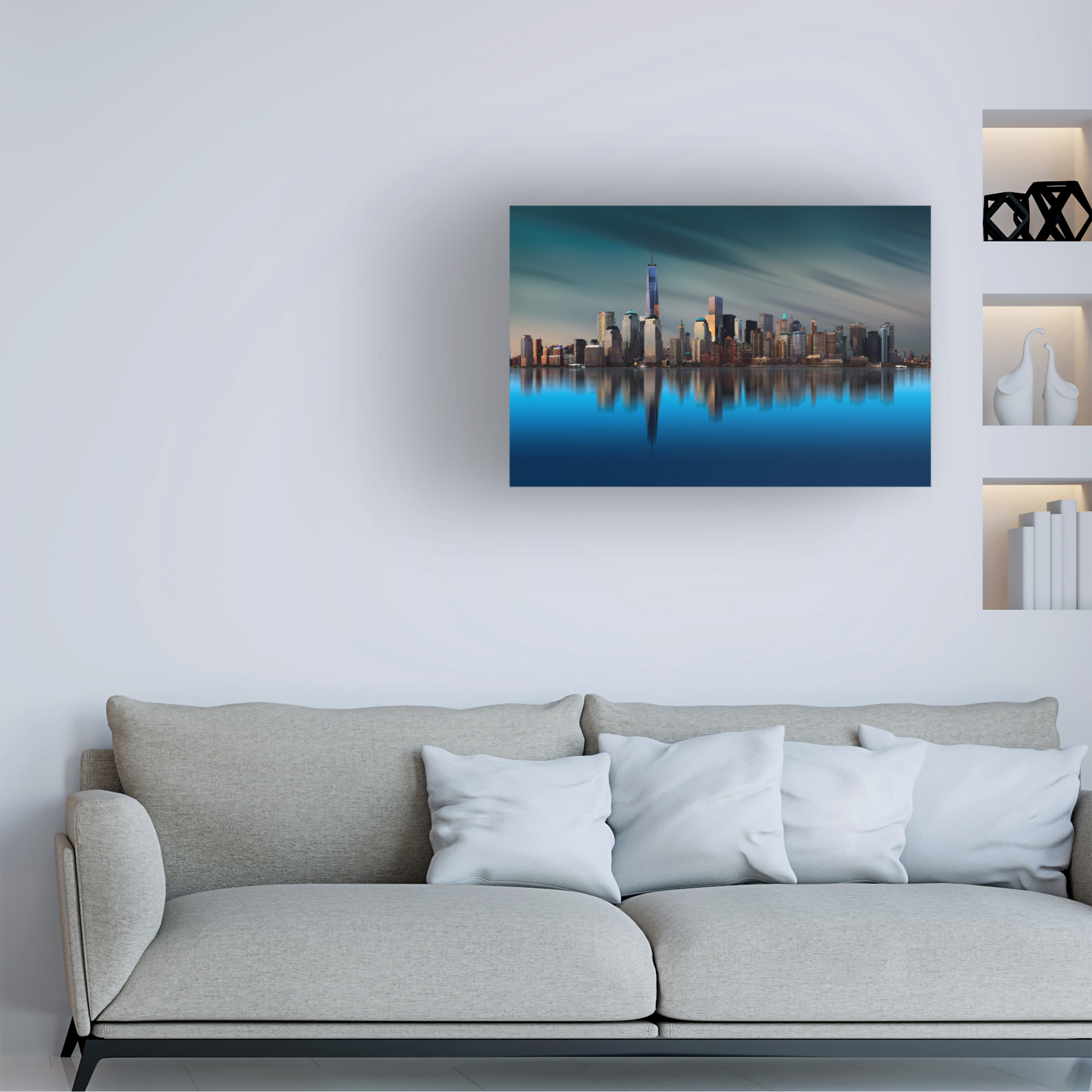Yi Liang 'New York World Trade Center' Canvas Art