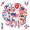 2A, variant on 35pcs-50pcs USA American Stickers Patriotic Stars Graffiti Decals Decorative Stickers for Laptops Suitcases