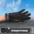 thumbnail image 4 of Guantes de moto COFIT con pantalla táctil completa, negros, XL, 4 of 5