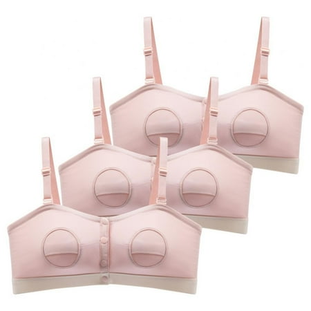 

Xmarks Pumping Bra Hands Free Pumping and Nursing Bra Wirefree Maternity Sleep Bra Pack of 3 Pink 34/36/38ABCD