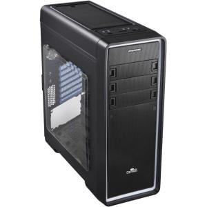 Enermax Ostrog ADV ECA3380AS-R Computer Case with Red LED - Mid-tower - Black, Red - 9 x Bay - 3 x 4.72