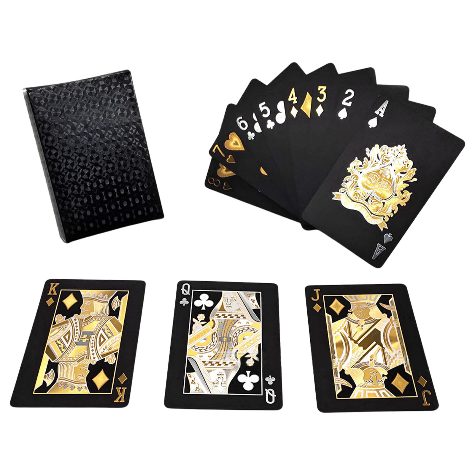 Deluxe Plastic Coated Playing Cards Deck Novelty Poker Card Games All Ages 